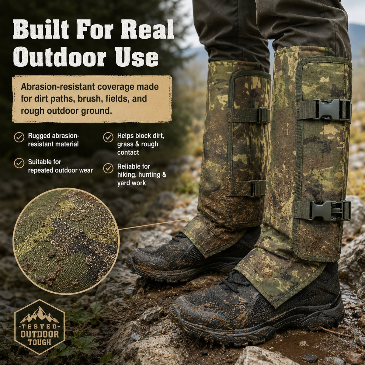 🔥Snake-Resistant Outdoor Leg Gaiters🐍