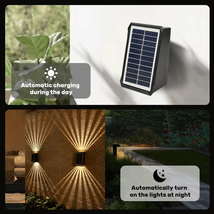 🔥Last 4 hours Sale: Save 49%-☀️2 LED Solar Colorful Wall Waterproof  Lights