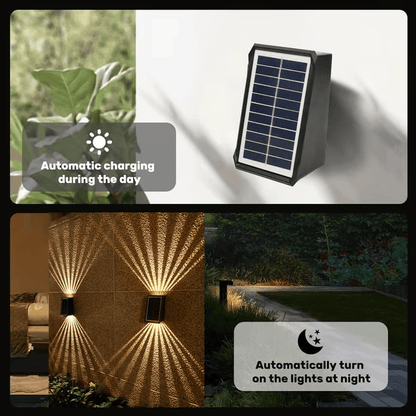 🔥Last 4 hours Sale: Save 49%-☀️2 LED Solar Colorful Wall Waterproof  Lights