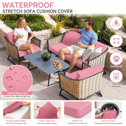 🪑 Stretch Sofa Cushion Covers Set (4 / 8 / 12 PCS) 🔥
