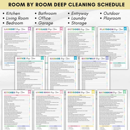 🔥LAST DAY 50% OFF📚ADHD cleaning planner bundle