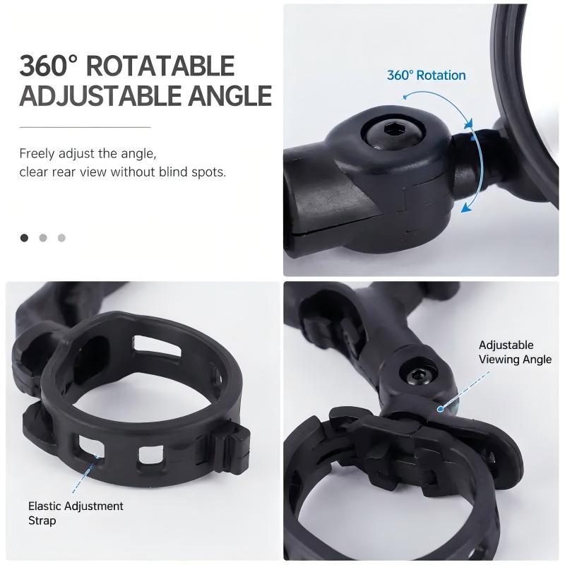 Bicycle Handlebar Convex Rearview Mirror