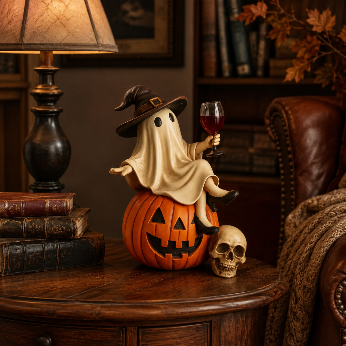 👻🍷Ghost Wine Night Halloween Decor（副本）
