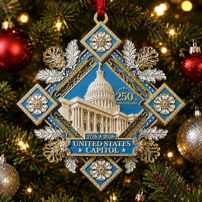 ✨LAST DAY 50% OFF🔥250th Anniversary Commemorative Ornament – UNITED STATESCAPITOL
