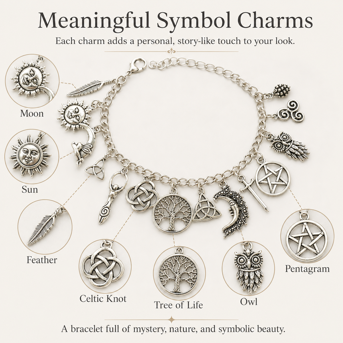 🔥HOT🔥Vintage Witchy Charm Bracelet