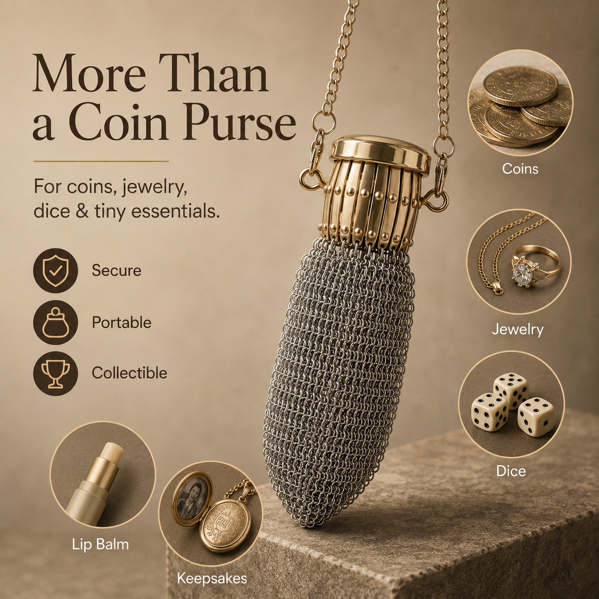 Handmade 1920's English Coin Purse