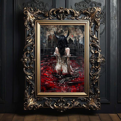 🔥Last Day 50% OFF - 🔮Witches Halloween Wall Art DarkGothic Decor for Home Library