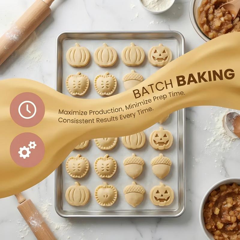 3 Pack Non Toxic Silicone Hand Pie Molds Traditional Shape for Baking and Party