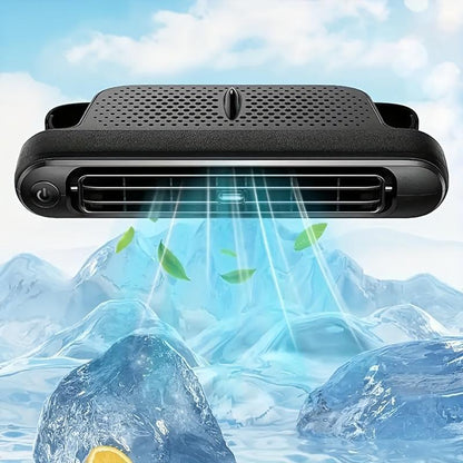 Car Seat Fan USB Plug-in Dual Turbo High Wind Power Car Interior Rear Pillow Car Fan