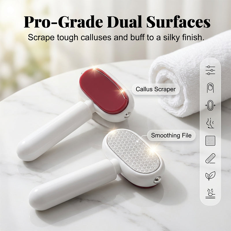 Dual‐Sided Foot Callus Remover, Replaceable Stainless Steel Blade Foot Scraper 🦶