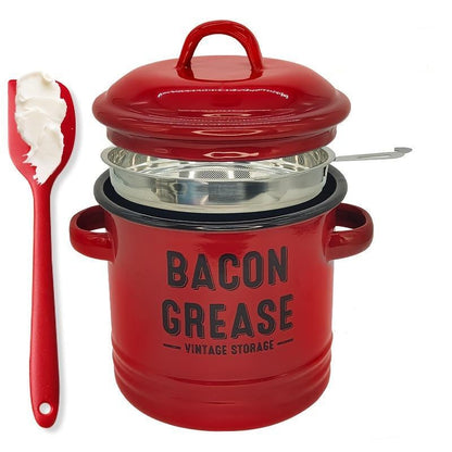 🔥LAST DAY 50% OFF - Grease container with filter and scraper🎁