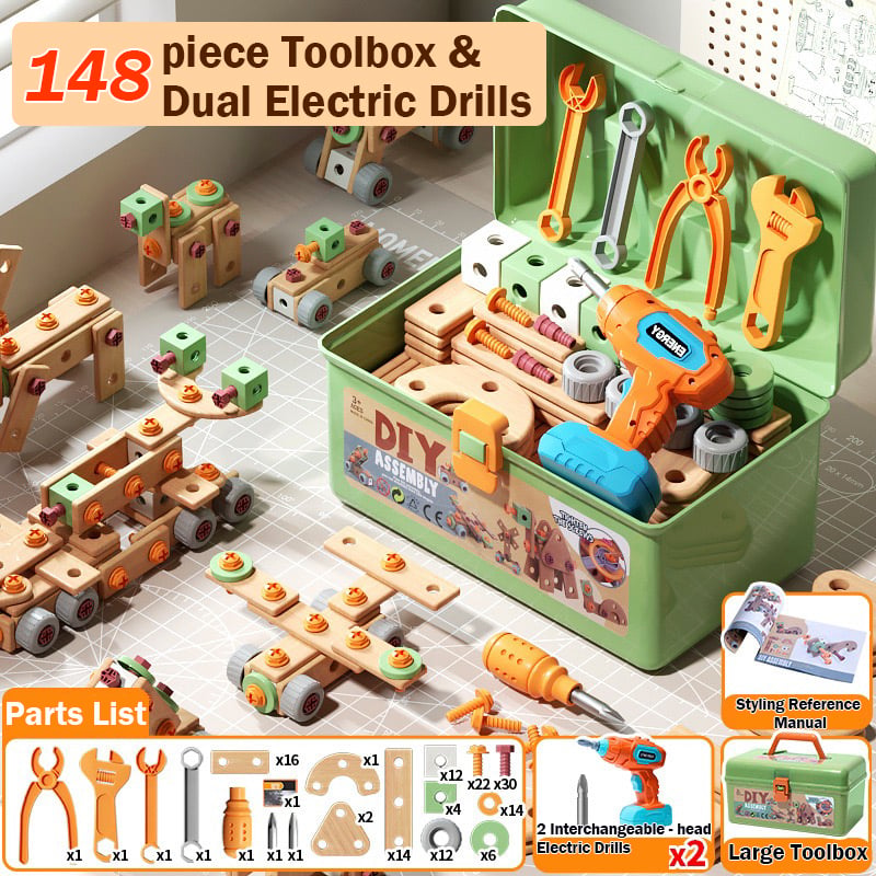 Kids' Electric Drill Screw Building Set