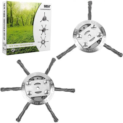 🔥Last Day 49% OFF - 🔥Steel Wire Trimmer Head Replacement-Heavy-Duty Weed Brush Cutter