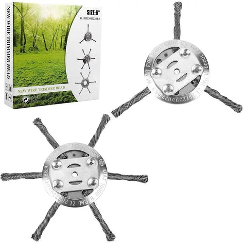 🔥Last Day 49% OFF - 🔥Steel Wire Trimmer Head Replacement-Heavy-Duty Weed Brush Cutter