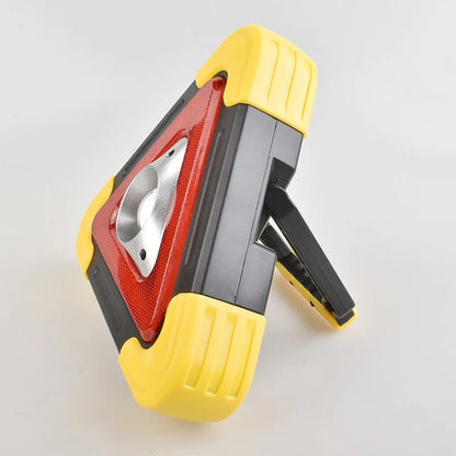 🔥2 in 1 Solar powered triangle roadside warning light