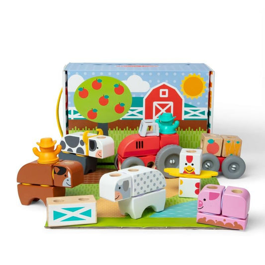 🔥Last 4 hours Sale: Save 49%-Farm Play Set Wooden Animal Toys