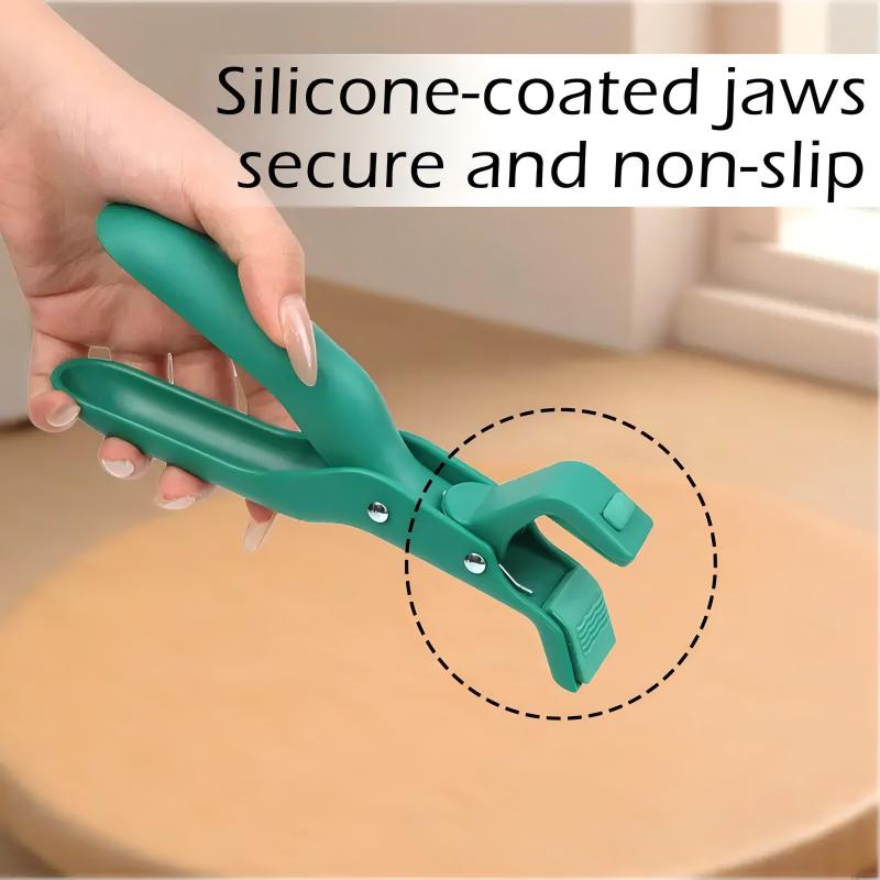 Multi Purpose Anti Scald Plate Gripper for Bowls Pots Pans Red Green Kitchen Tool