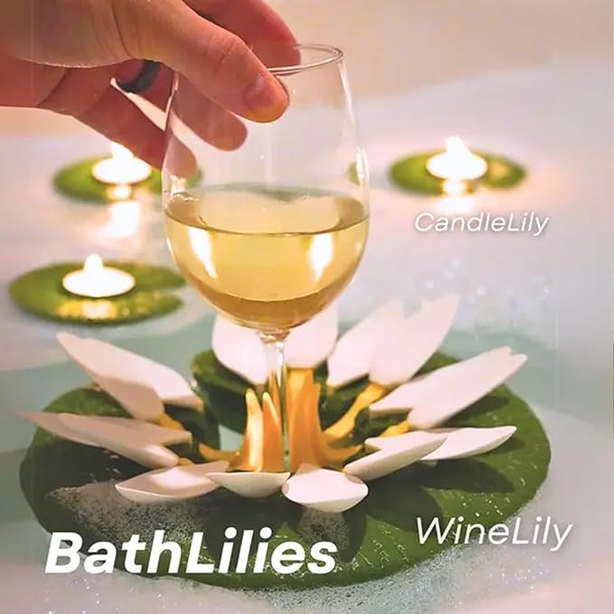 🔥Last 4 hours Sale: Save 50% -Bathroom Wine Glass Lotus Stand