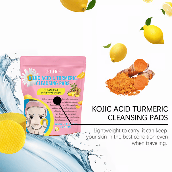 🔥LAST DAY 49% OFF🔥 Turmeric Kojic Acid Cleansing Pads