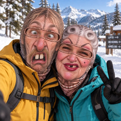 ⛷️ Funny Ski Mask – Born for the Slopes Winter Face Cover