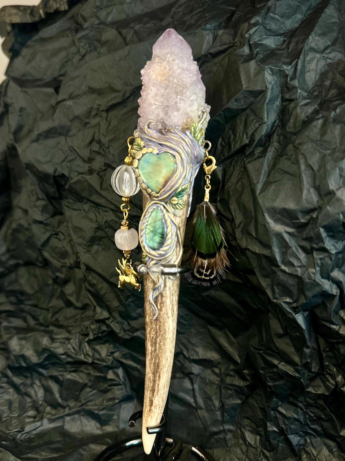 🔥Last Day 49% OFF - 🔮 Crystal Wand – Spirit Quartz (✨One of a Kind)