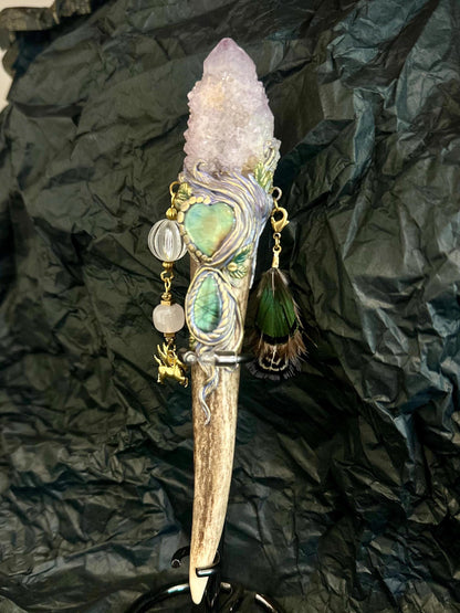 🔥Last Day 49% OFF - 🔮 Crystal Wand – Spirit Quartz (✨One of a Kind)