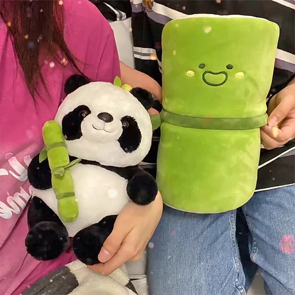 🔥Last 4 hours Sale: Save 50% - 🐼Panda Cushion Bamboo Pillows Plush Toy