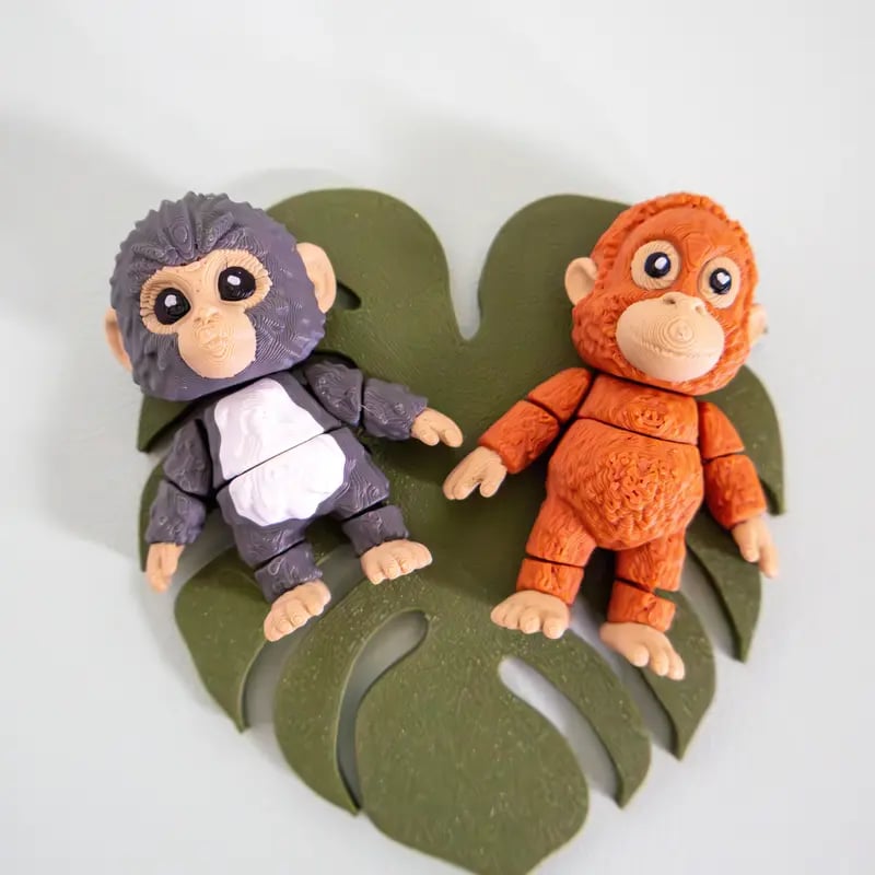🐒🧸Punch Monkey & His Tiny Plush Buddy Keychain💕🎁Emotional Gift for Animal Lovers, Family, Friends, Loved Ones