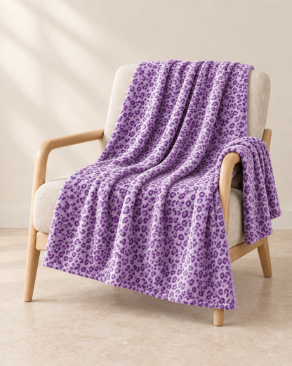 The Fleece Leopard Throw
