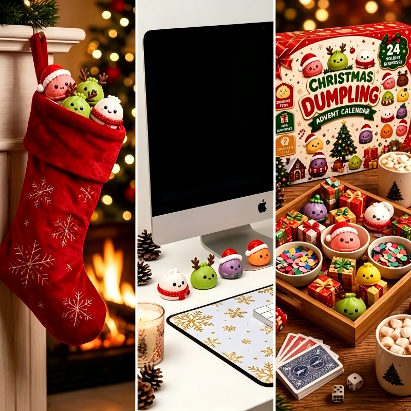 New Christmas Dumpling Squishy Advent Calendar – 24 Surprise Toys