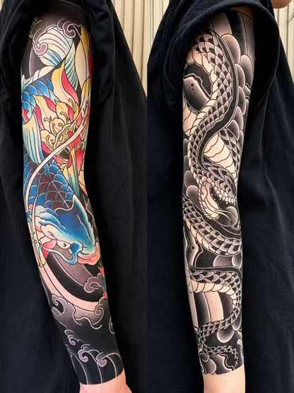 🖤 UV Protection Tattoo Arm Sleeves for a Cool Streetwear Look 🔥