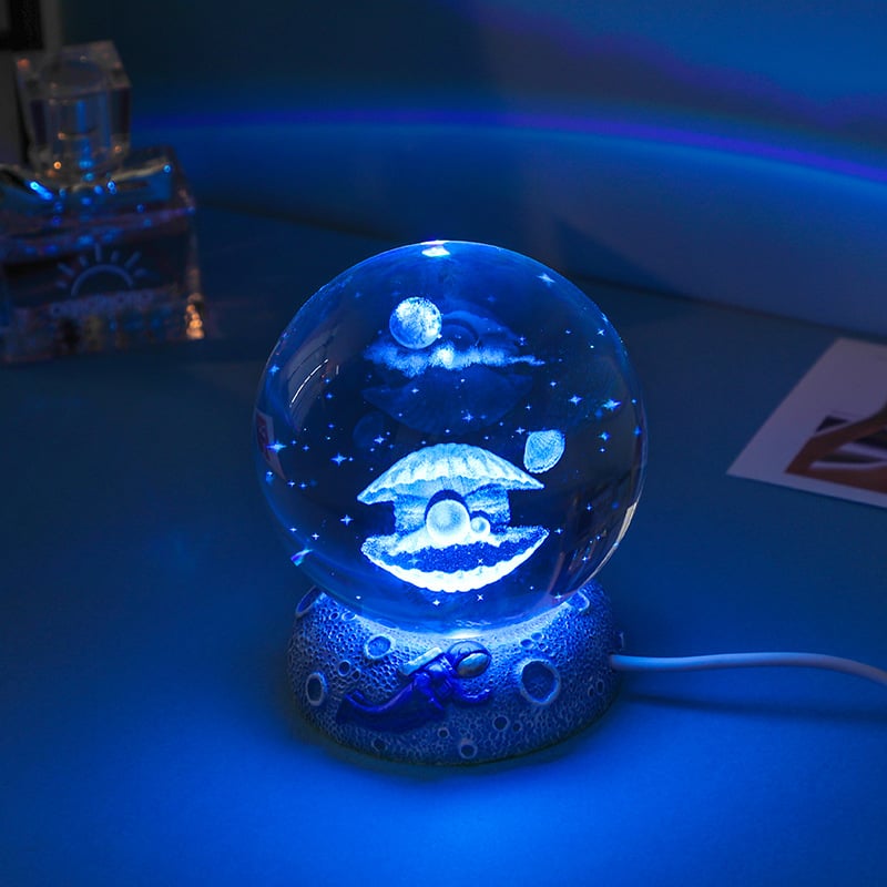 🔥Last 4 hours Sale: Save 50% -Ocean Animal Crystal Ball Night Light