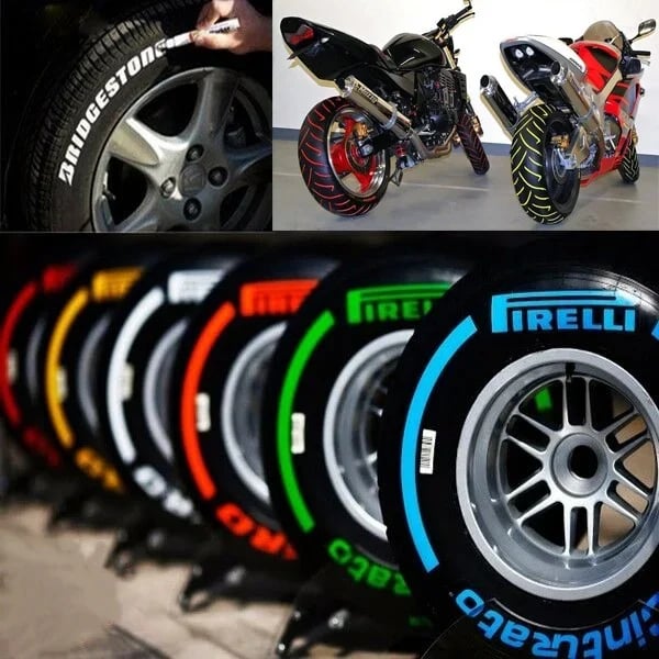 🔥Last 4 hours Sale: Save 49-💖Waterproof Tire Paint Pen