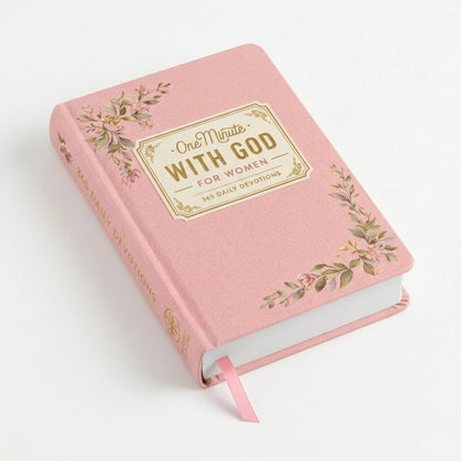 🙏🏼One Minute With God For Women – 365 Devotions (✨Premium Hardcover Book with Gold Foil)