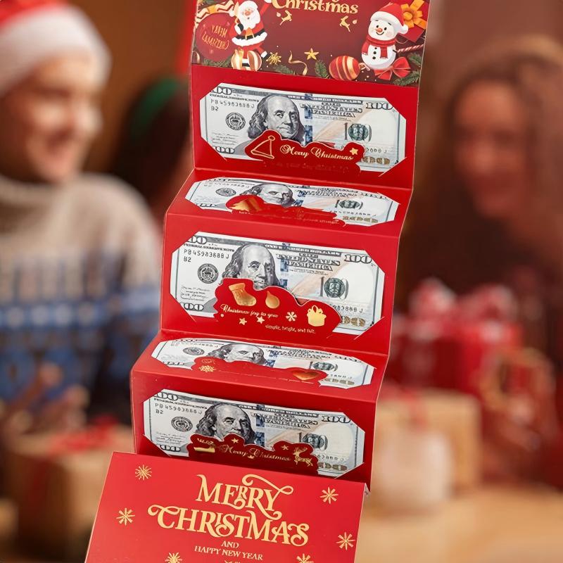 Foldable 6-Slot Christmas Red Envelope