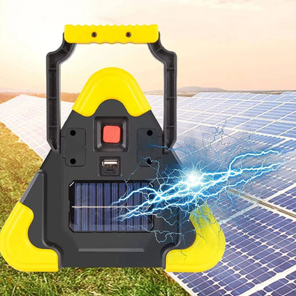 🔥2 in 1 Solar powered triangle roadside warning light