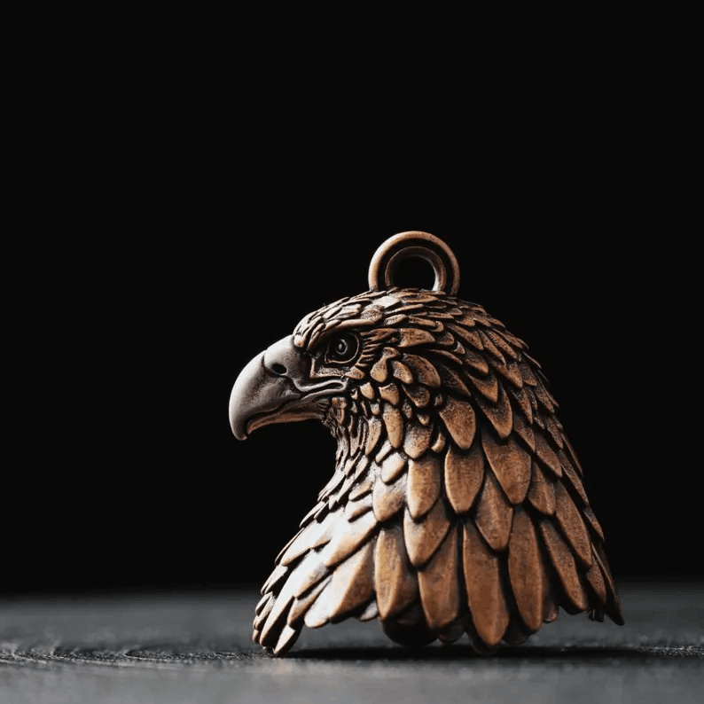 🦅Handcrafted HD Eagle Bell -Eagle Bronze Motorcycle Bell🏍️