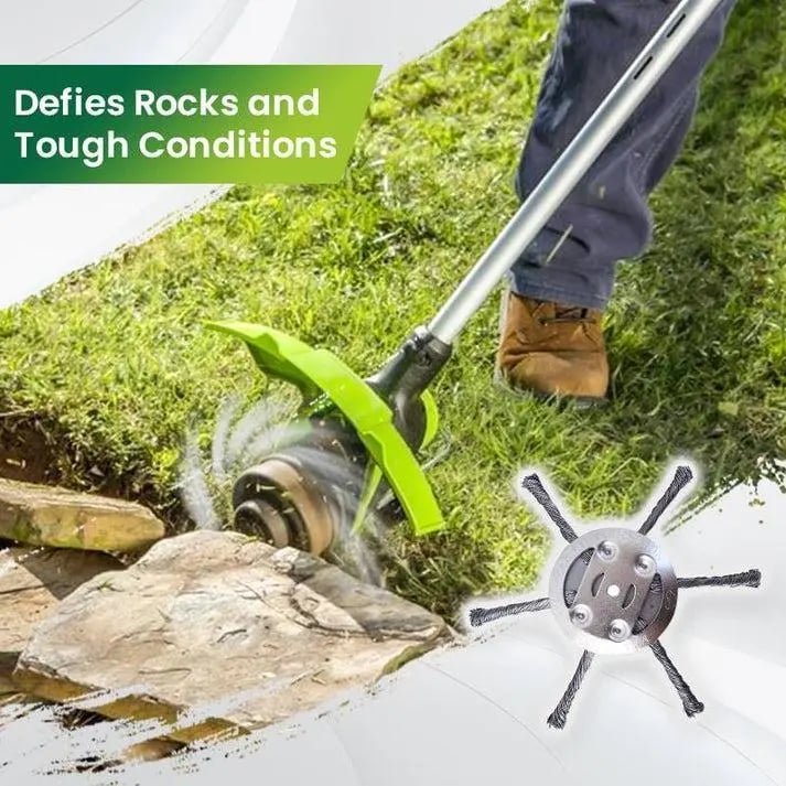 🔥Last Day 49% OFF - 🔥Steel Wire Trimmer Head Replacement-Heavy-Duty Weed Brush Cutter