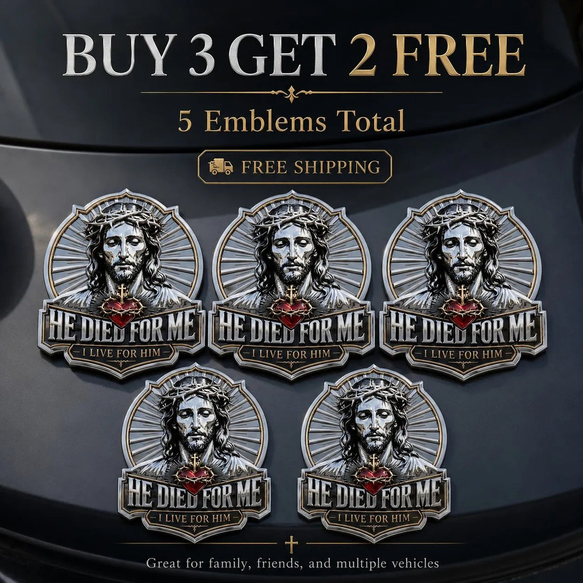 Limited time 49% OFF - ❤️He Died For Me Emblem