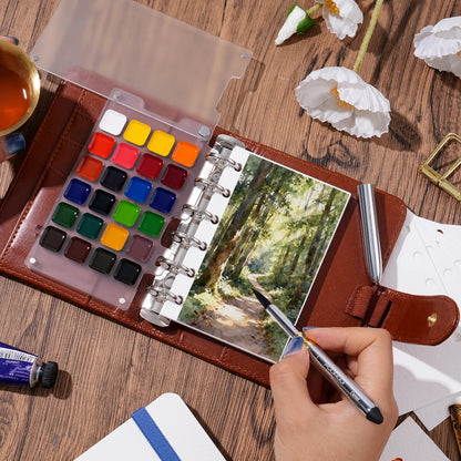 ⏰Last 4 hours Sale: Save 50% - 🎨Fuumuui Watercolor Travel Set(🔥Hardcover- No Bleed Pages)