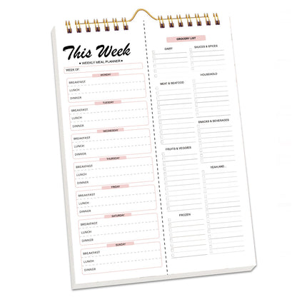 🔥LAST DAY 50% OFF📝Weekly Meal Planner Magnet with Grocery List