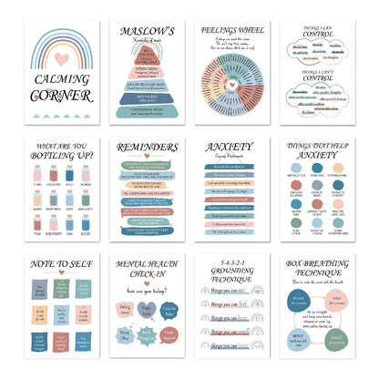 🔥Last Day 49% OFF❤️12 Pcs Calming Corner Posters