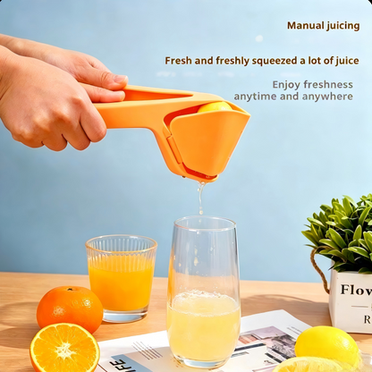 Handheld Fruit Juicer Press Lemon Citrus Squeezer with Strainer