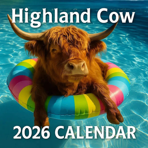 🔥LAST DAY 49% OFF - 🐮2026 Highland Cow Wall Calendar📅