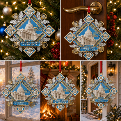 ✨LAST DAY 50% OFF🔥250th Anniversary Commemorative Ornament – UNITED STATESCAPITOL