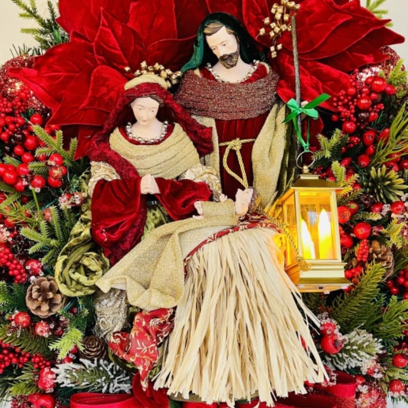 🔥LAST DAY 50% - Holy Family Wreath Decorations