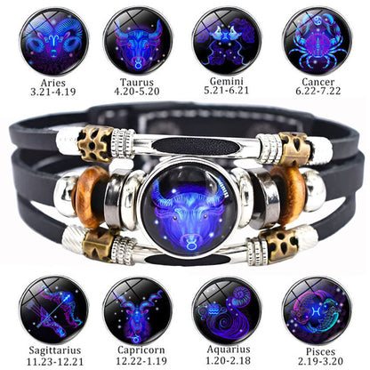 Astrological Sign Luminous Bracelet Super Bright In The Dark