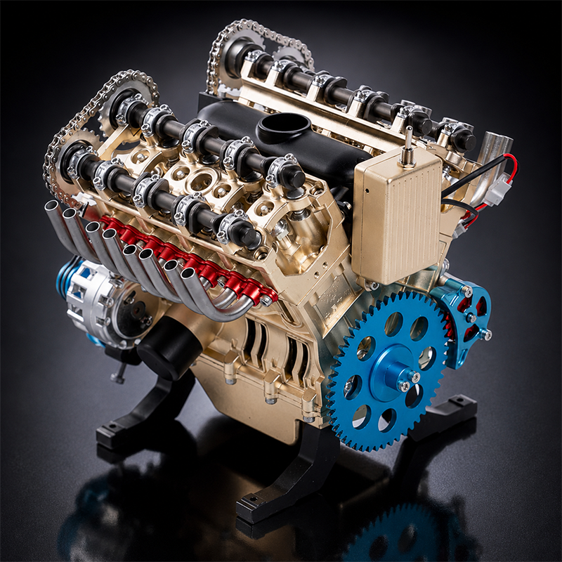 🏎️The Ultimate Desktop Masterpiece: Miniature V8 Small-Block Static Model Kit🛠️