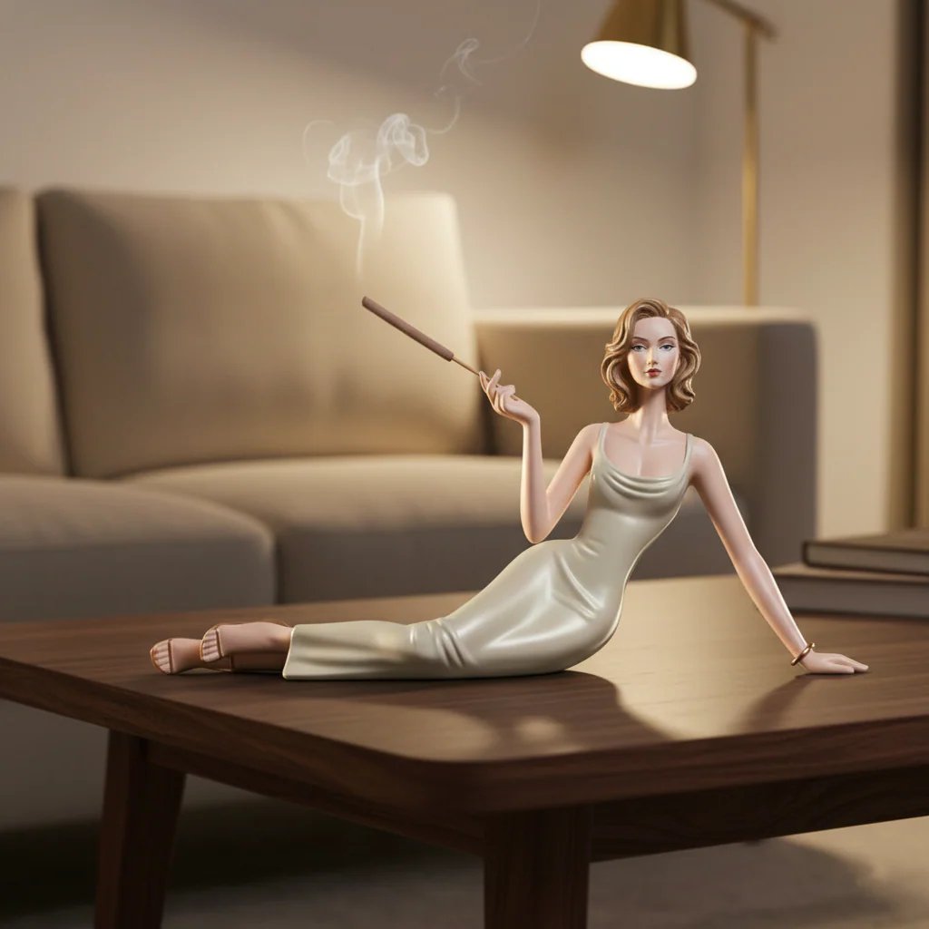 Handcrafted Ceramic Aroma Statue – Where Sculpture Meets Serenity