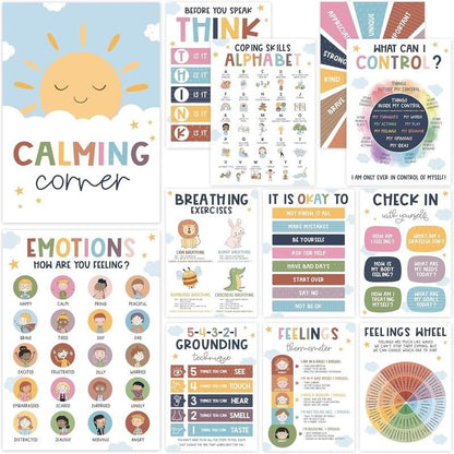 🔥Last Day 49% OFF❤️12 Pcs Calming Corner Posters